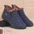 thumbnail image 6 of eileial Mens Warm Slippers Quilted Nylon Memory Foam House Shoes Indoor Outdoor with Non-Slip Sole,Blue 10, 6 of 6