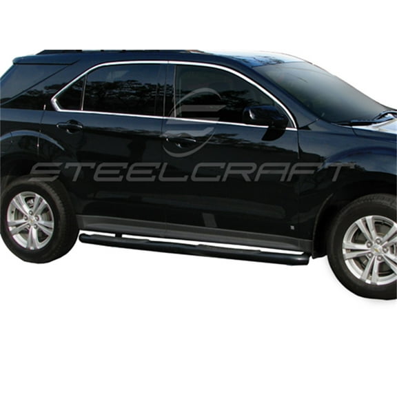 Steelcraft 3" Round Nerf Bars Black Compatible with 2010-2017 Chevrolet Equinox / GMC Terrain