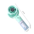 thumbnail image 3 of Green Plastic 2 In 1 Handheld Misting Fan Rechargeable Portable Spray For Travel Office Outdoor 7.08X3.14X2.16 Inch, 3 of 7
