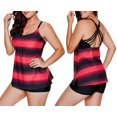 thumbnail image 3 of Traje de baño Tankini para mujer, traje de baño de 3 piezas, parte inferior corta Adepaton FLD-2677, 3 of 3
