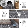 thumbnail image 6 of Washable Area Rug 10' x 13' Rugs, Ultra Thin Dining Room Rugs Bedroom Rug, Boho Distressed Farmhouse Accent Indoor Throw Rugs Floor Carpet for Living Room Bedroom, Black & Gray, 6 of 6
