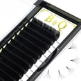 thumbnail image 2 of B&Qaugen Easy Fan Volume Lashes C-0.03-17 B&Qaugen Easy Fan Lashes 0.03 Extensiones de pestañas C Curl Mega Lash Extension Negro mate B&Q Easy Volume Fan Lashes 9 a 25 mm (C-0.03,17 mm), 2 of 4