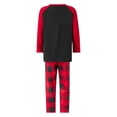 thumbnail image 5 of Meihuid Matching Christmas Pajamas for Family, Funny Holiday Cute Let It Snow Print Tops and Plaid Pants Xmas Sleepwear Pjs Set, 5 of 10