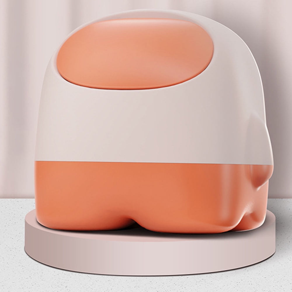 HXAZGSJA Cute Spaceman Desk Trash Can Small Plastic Garbage Can Counter