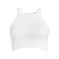 thumbnail image 4 of No Boundaries Juniors Seamless Cropped High Neck Tank Top, Sizes S-XL, 4 of 5