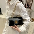 thumbnail image 4 of Wine Color Purse 7.48x5.51x2.95in PU Small Shoulder Bag White Black Wine Adjustable Strap Crossbody Satchel Compact Handbag Casual Evening Bag Lightweight Minimalist Essential Slim Tote​, 4 of 6
