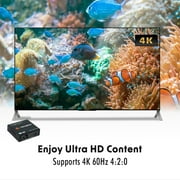 J-Tech Digital 1x2 HDMI Powered Splitter for Full HD 1080p & 3D Support One Input to Two Outputs