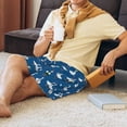 thumbnail image 5 of Sikiie Cartoon Geese With Xmas Mens Pajama Shorts, Lounge Pant, Men's shorts，Sleep Pj Shorts for Men-XX-Large, 5 of 6