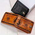 thumbnail image 7 of Sltwyw Men's Leather Dollar Bill Wallet - RFID Blocking Bifold with Card Slots & Photo Insert, Slim Genuine Cowhide Money Clip Wallet for Cash/Credit Cards, 7 of 7