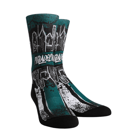 Rock Em Elite City - PHILADELPHIA - GRIDIRON SKYLINE Crew Socks