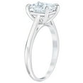 thumbnail image 2 of Pompeii Certified 2 1/2Ct Princess Cut Diamond Engagement Ring 14k White Gold Lab Grown, 2 of 4