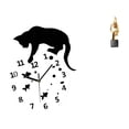 thumbnail image 1 of Reloj Colgante Silencioso De Gato Con Estatua De Resina De Arte Abstracto, Reloj Analógico Silencioso Sin Tictac Para Decoración De Sala De Estar, Comedor Y Oficina., 1 of 8