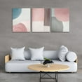 thumbnail image 3 of Abstract Canvas Wall Art Contemporary Pink Blue Art Prints Modern Poster Pictures Home Decor for Living Room Dining Room Bedroom Office Wall Decorations 12”x16”x3pcs, 3 of 6