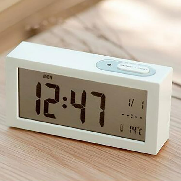 Electronic Digital Wall Clock With Temperature Display Home Clocks