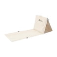 thumbnail image 2 of Silla de playa plegable con respaldo, asiento plegable, respaldo, tumbona de playa para patio, parque, mochilero, conciertos al aire libre, senderismo blanco, 2 of 9