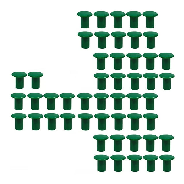 50Pcs Plastic Cane Caps for Garden Canes Flexible, Protects from Collision, Lightweight and Compact