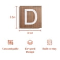 thumbnail image 2 of Stiles Crossword Letter Tiles, Wooden Wall Decor, 3.5 Inch, Walnut, Letter D, 2 of 7