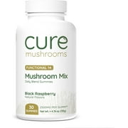 Mushroom Mix - Organic Mushroom Gummies - Blend Of 14 Organic Mushrooms - Supports Immune System, Brain & Heart Health - Delicious Fruit Gummy