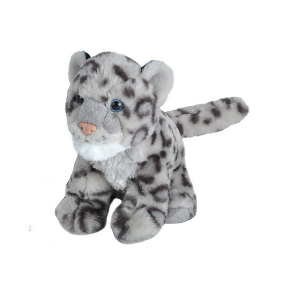 Wild Republic Cuddlekins Mini Snow Leopard Cub Stuffed Animal, 8 Inches