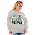 thumbnail image 4 of Funny Saint Patrick's Day Irish Pride Sweatshirt for Men or Women Brisco Brands L, 4 of 5