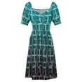 thumbnail image 5 of Fun with Typography in nian Blue and Black Sleeveless Dress Aesthetic clothing Elegant gowns, 5 of 7