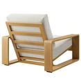 thumbnail image 6 of Lirienne Outdoor Patio Aluminum Faux Wood Armchairs Set of 2 in Ivory Natural, 6 of 8