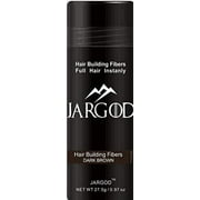 JARGOD Hair Fibers for Instant Volume and Thicker Fuller Hair, Hair Powder for Women and Men, 27.5g, Dark Brown