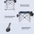 thumbnail image 5 of REDCAMP Extra Tall Camping Chairs for Adults 330lbs, Lawn Chairs Portable Bar Height Foldable Outside Director Chair with High Back Footrest, 6 Pack, 5 of 9