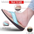 thumbnail image 6 of MEGNYA Orthotic Flip Flops For Women,Plantar Fasciitis Sandals For Flat Feet with Arch Support Thong Style Flip Flops Sandals for Comfortable Walk, 6 of 6
