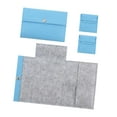 thumbnail image 4 of 3 bolsas de almacenamiento de ganchillo, estuche para agujas de tejer, organizador con cierre a presión, suministros de costura de fieltro, bolsa para azul, 4 of 8