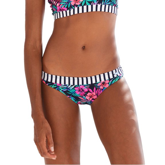 LASCANA Women's Contrast Classic Bikini Swimsuit Bottom Contrast Trim