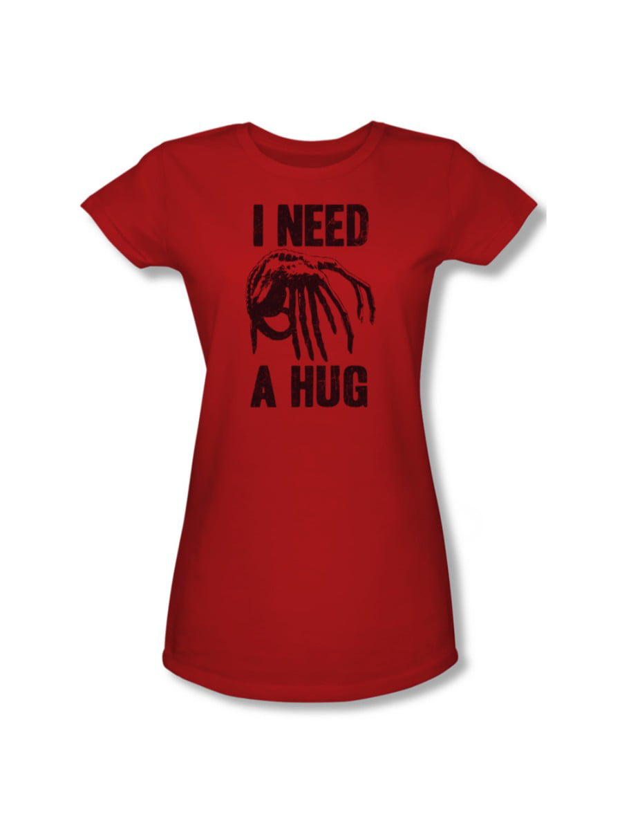 Alien 1979 Sci-Fi Horror Movie Distressed I Need A Hug Claws Women's T-Shirt 