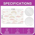 thumbnail image 3 of Pink Rainbow 18"x12" Kawaii Cloud Rainbow Place Mats Cute Rainbow Table Place Mats Ultra Soft LovelyRainbows Washable Fabric Decoration Table Mats Placemats Set of 4 Sweetheart Table Mats, 3 of 3