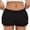 Black, variant on Women's Ruffled Lace Pumpkin Pants Sexy Layered Bottom Shorts Fairy Sweet Cropped (White,Large)
