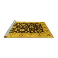thumbnail image 2 of Ahgly Company Machine Washable Indoor Rectangle Oriental Yellow Industrial Area Rugs, 5' x 7', 2 of 4
