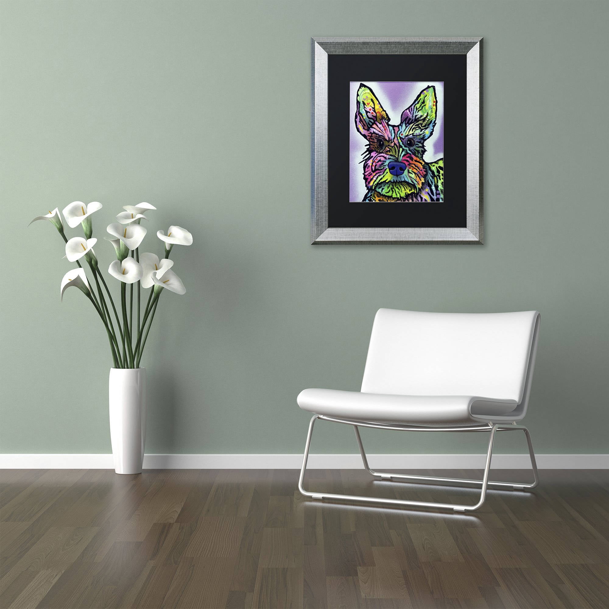 Trademark Fine Art "Stella" Canvas Art by Dean Russo, Black Matte, Silver Frame