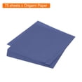 thumbnail image 3 of Unique Bargains 75 Sheets Origami Paper Double Sided 6x6 Inch(15x15cm) Square Sheet for Art Craft Project, Navy Blue, 3 of 5