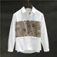 thumbnail image 3 of Camisas para hombre Camisa azul geométrica de gran tamaño para hombre Venta de alta calidad Lujo Nuevo en estilo coreano Moda 2024 con mangas Algodón I, 3 of 5