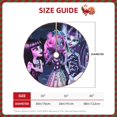 thumbnail image 2 of Pofeuu Monster High Print Christmas Tree Skirt Burlap Look Holiday Decoration with Edge Trim and Tie or Velcro Closure-30", 2 of 6