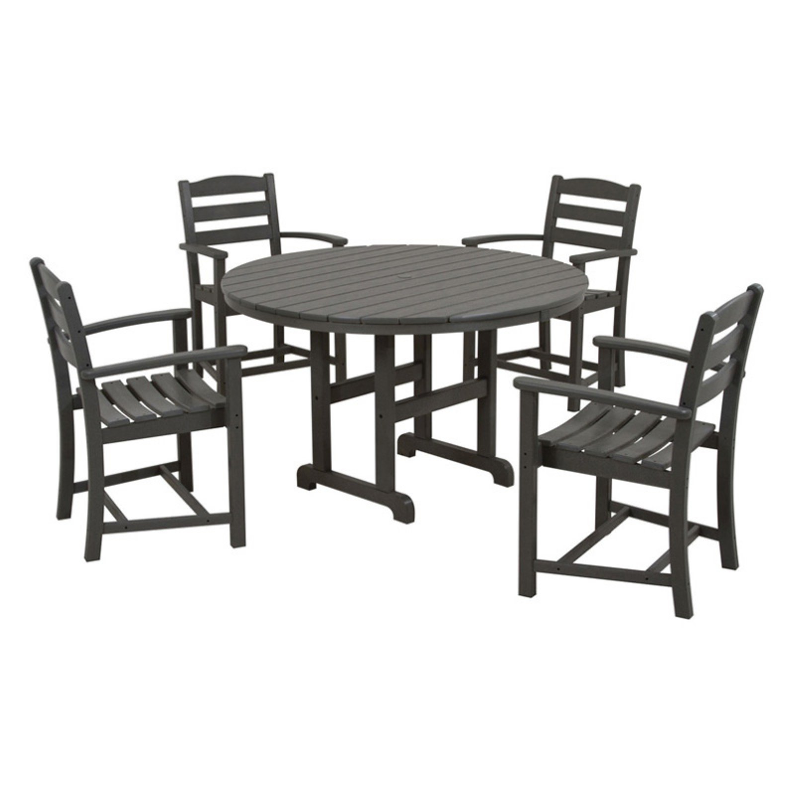 POLYWOOD La Casa Cafe 7-Piece Dining Set in White - image 3 of 4
