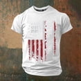 thumbnail image 2 of WAYUTE Mens 250th Anniversary USA Shirt National Flag Graphic Crewneck Tee Casual Outdoor Activities Daily Wear Independence Day T Shirt, 2 of 3