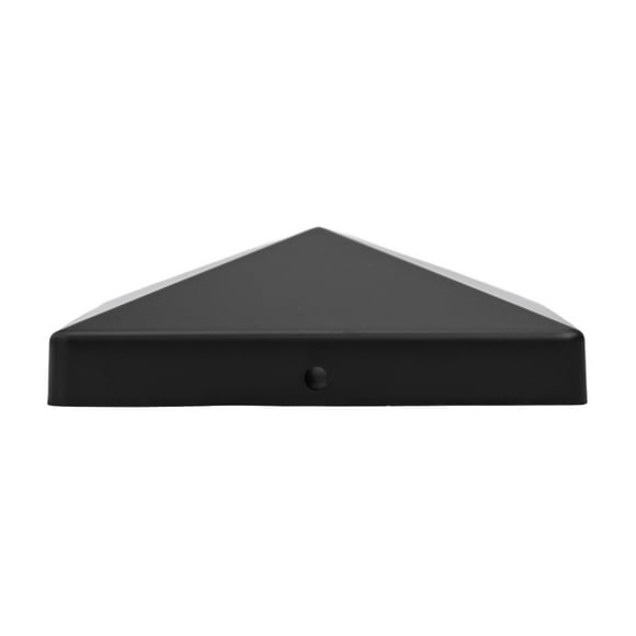 Mosiee Fence Post Cap With Pre-Drilled Holes Black Plastic Pyramid For 4X4 Inches Posts Outdoor Post Cap Protection Garden Supplies