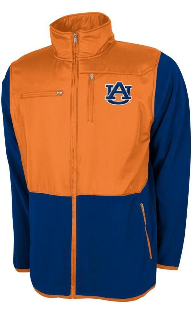 Auburn Tigers NCAA Poly Dobby Full Zip Polar Fleece Jacket Navy by Genuine Stuff
