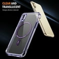 thumbnail image 2 of Decase Magnetic Case for iPhone XS Max,Compatible with Mag-safe,Military-Grade Protection,Slim Stylish Non-Yellowing Shockproof Case for iPhone XS Max,Clear Anti-Scratch Back Cover,Purple, 2 of 8