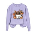 thumbnail image 2 of Neewe Womens Oversized Sweatshirts Thanksgiving Printed Hoodies Fleece Crewneck Sweaters Casual Tops Comfy Fall Fashion Outfits Winter Clothes 2025, 2 of 4