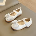 thumbnail image 2 of kamemir Girls Mary Jane Ballerina Flat Dress Shoes(White,2.5), 2 of 6