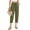 Armygreen, variant on Womens Capri Pants Drawstring Casual Palazzo Trousers with Pockets Loose Floral Lounge Pants Pajama Bottoms