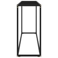 thumbnail image 2 of vidaXL Console Table Black 120x35x75 cm Tempered Glass, 2 of 4