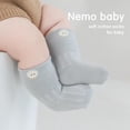 thumbnail image 2 of Monfince Newborn Cotton Crew Socks 5 Pairs Unisex Baby Solid color Sock Ankle Socks for Boy Girls Infant Toddlers 6-12M, 2 of 12