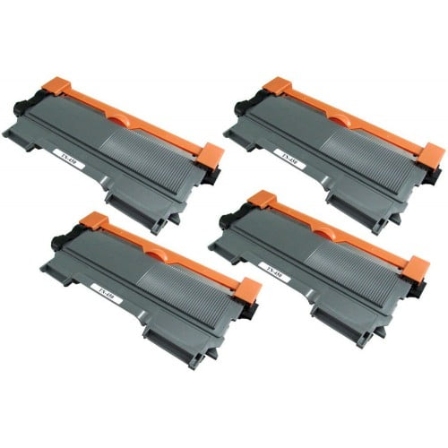 Lot de 4 Cartouches de Toner Noires Compatibles TN450 pour Imprimante Brother